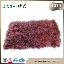 Venta al por mayor Tibetan Mongolian Lamb Long Hair Curly Fur Plate